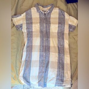 Fall 🍁 Check Pattern Shirt Dress